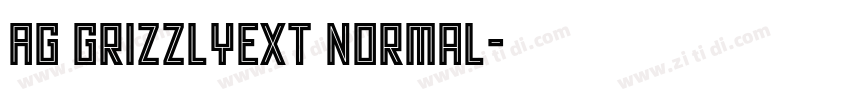 AG GrizzlyExt Normal字体转换
